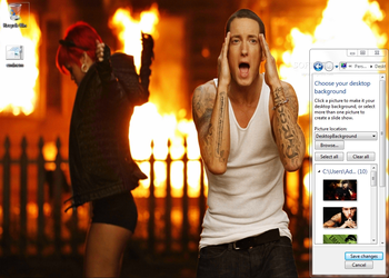 Eminem Windows 7 Theme with Sound screenshot