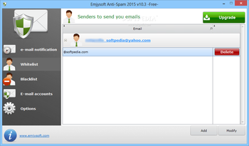 Emjysoft Anti-Spam screenshot 2