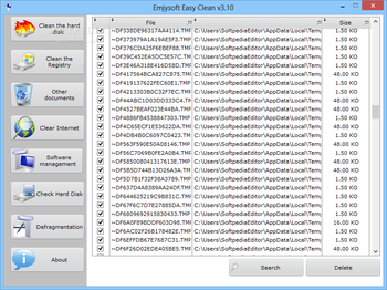Emjysoft Easy Clean screenshot