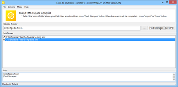 EML to Outlook Transfer screenshot