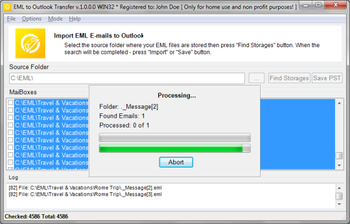 EML to Outlook Transfer screenshot 4