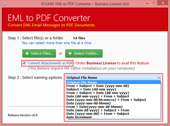 EML to PDF Converter screenshot 2