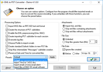 EML to PST Converter screenshot 4