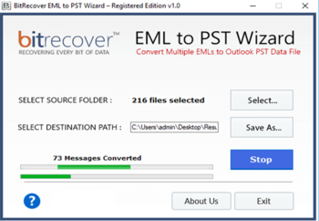 EML to PST Wizard screenshot 4