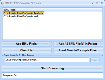 EML To TIFF Converter Software screenshot