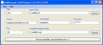 emlResender screenshot
