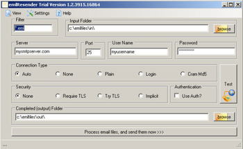 EmlResender screenshot