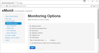 eMonit Employee Monitor screenshot 3