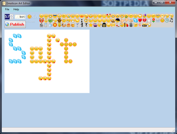 Emoticon Art Editor screenshot