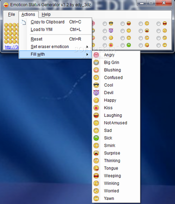 Emoticon Status Generator screenshot 2
