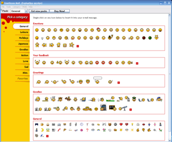 Emoticons Mail screenshot