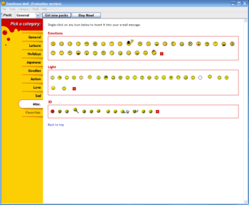 Emoticons Mail screenshot 2