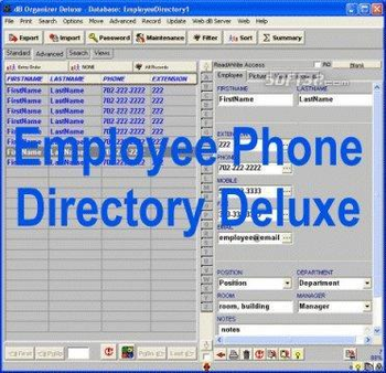 Employee Phone Directory Deluxe screenshot 2