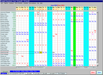 Employee Scheduling Assistant 2000 screenshot 2