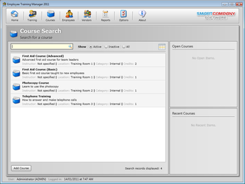 Employee Training Manager (Professional) screenshot