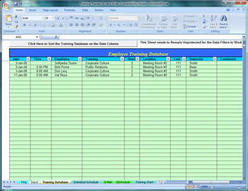 Employee Training Tracker screenshot 2