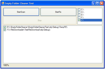 Empty Folder Cleaner ActiveX screenshot