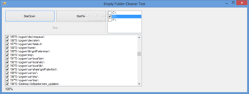 Empty Folder Cleaner screenshot