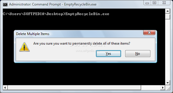 Empty Recycle Bin screenshot