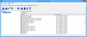 Empty Temp Folders screenshot