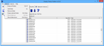 Empty Temp Folders screenshot 4