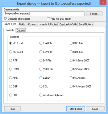 EMS Advanced Export Component Suite screenshot 2