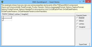 EMS Advanced Export Component Suite screenshot 3