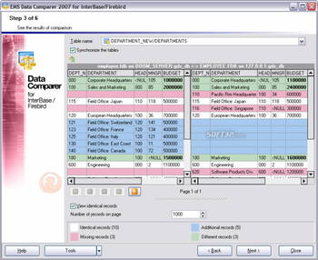 EMS Data Comparer for InterBase/Firebird screenshot 3