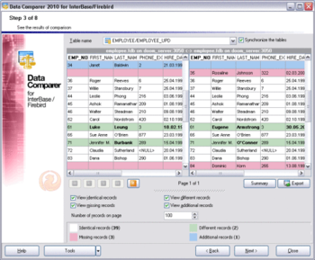 EMS Data Comparer for InterBase/Firebird screenshot