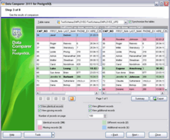 EMS Data Comparer for PostgreSQL screenshot 2