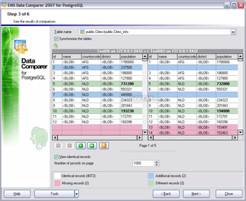 EMS Data Comparer for PostgreSQL screenshot 3