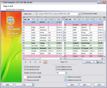 EMS Data Comparer for SQL Server screenshot