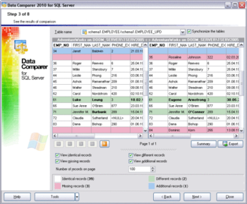 EMS Data Comparer for SQL Server screenshot
