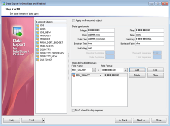 EMS Data Export for InterBase/Firebird screenshot 10