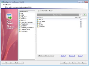 EMS Data Export for InterBase/Firebird screenshot 8