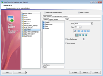 EMS Data Export for InterBase/Firebird screenshot 9