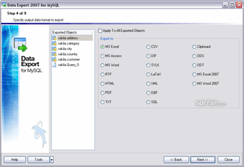 EMS Data Export for MySQL screenshot 3