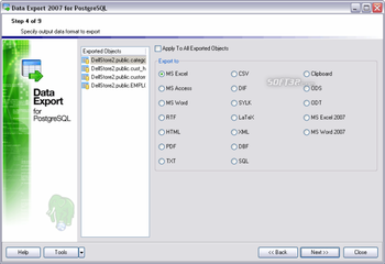 EMS Data Export for PostgreSQL screenshot 3