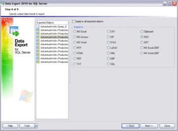 EMS Data Export for SQL Server screenshot