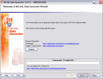 EMS Data Generator for SQL Server screenshot