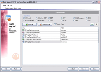 EMS Data Import for InterBase/Firebird screenshot
