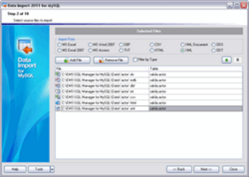 EMS Data Import for MySQL screenshot 2