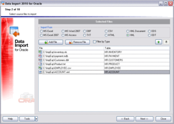 EMS Data Import for Oracle screenshot
