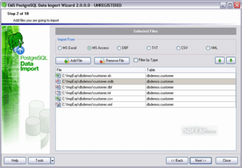 EMS Data Import for PostgreSQL screenshot 2