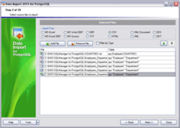 EMS Data Import for PostgreSQL screenshot 3
