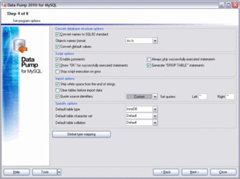 EMS Data Pump for MySQL screenshot