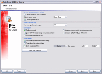 EMS Data Pump for Oracle screenshot