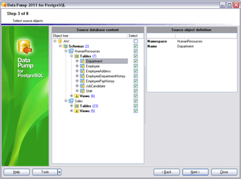 EMS Data Pump for PostgreSQL screenshot