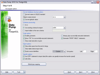 EMS Data Pump for PostgreSQL screenshot
