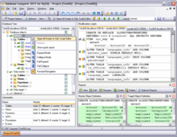 EMS DB Comparer for MySQL screenshot 2